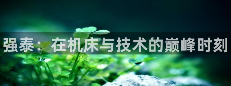天辰娱乐线路：强泰：在机床与技术的巅峰时刻